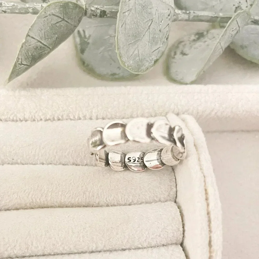 925 Sterling Silver Layer Stackable Ring Multi Layer Dainty Ring Circle Ring